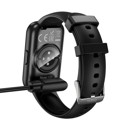 Kabl za punjenje za Smartwatch HOCO Y25, USB-A, Crni