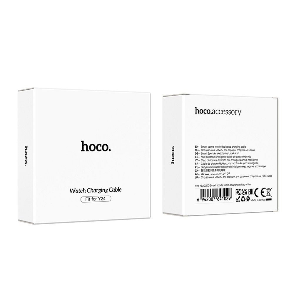 Kabl za punjenje za Smartwatch HOCO Y24, USB-A, Beli