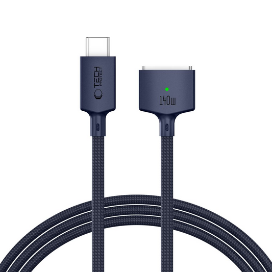 Kabl za punjenje Tech-Protect MMC01 Ultraboost, USB-C - MagSafe 3, 140W, 2m, tamnoplava
