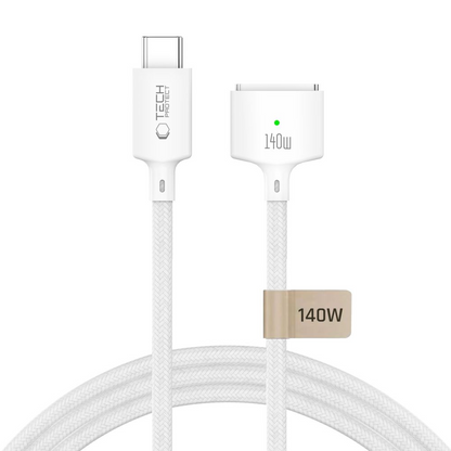 Kabl za punjenje Tech-Protect MMC01 Ultraboost, USB-C - MagSafe 3, 140W, 3m, Bela