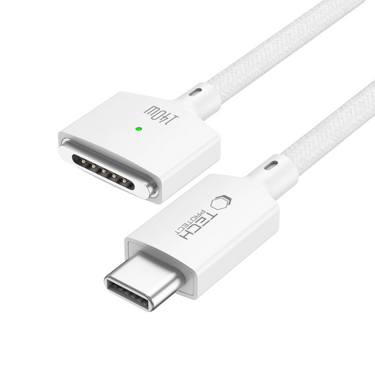 Kabl za punjenje Tech-Protect MMC01 Ultraboost, USB-C - MagSafe 3, 140W, 2m, Bela