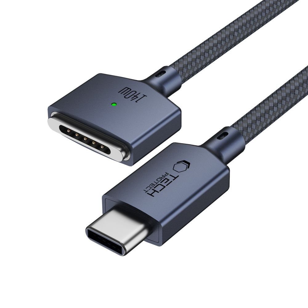 Kabl za punjenje Tech-Protect MMC01 Ultraboost, USB-C - MagSafe 3, 140W, 2m, tamnoplava