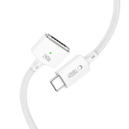 Kabl za punjenje Tech-Protect MMC01 Ultraboost, USB-C - MagSafe 3, 140W, 2m, Bela