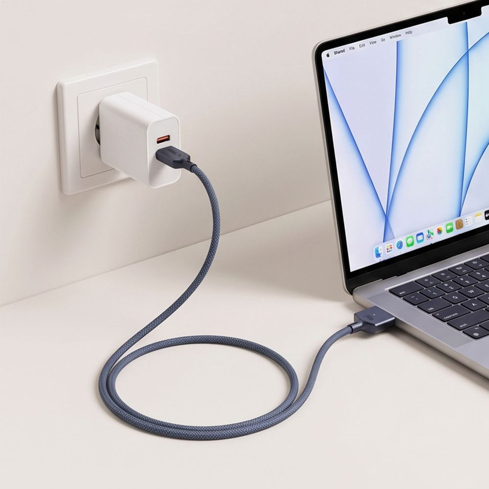 Kabl za punjenje Tech-Protect MMC01 Ultraboost, USB-C - MagSafe 3, 140W, 3m, Tamnoplava