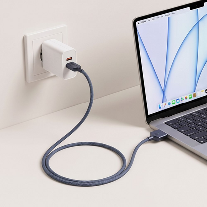 Kabl za punjenje Tech-Protect MMC01 Ultraboost, USB-C - MagSafe 3, 140W, 3m, Tamnoplava