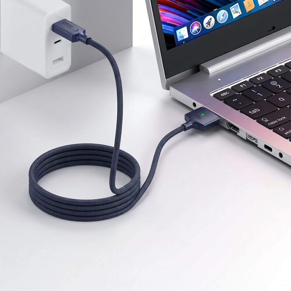 Kabl za punjenje Tech-Protect MMC01 Ultraboost, USB-C - MagSafe 3, 140W, 2m, tamnoplava