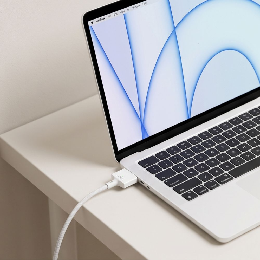 Kabl za punjenje Tech-Protect MMC01 Ultraboost, USB-C - MagSafe 3, 140W, 3m, Bela