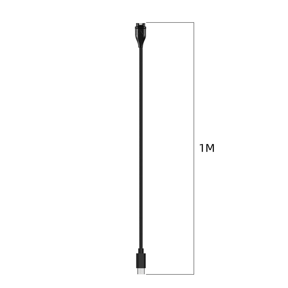 Kabl za punjenje Techsuit TGC2 za Garmin Watch Fenix / vivoactive seriju, USB-C, Crni