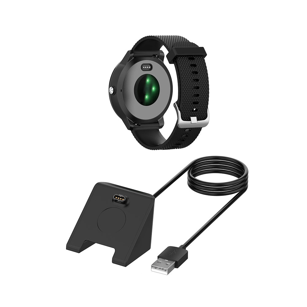 Kabl za punjenje Techsuit TGC3 za Garmin Fenix 5 Plus / 7X / 6X / 6 / 5, USB-A, Crni