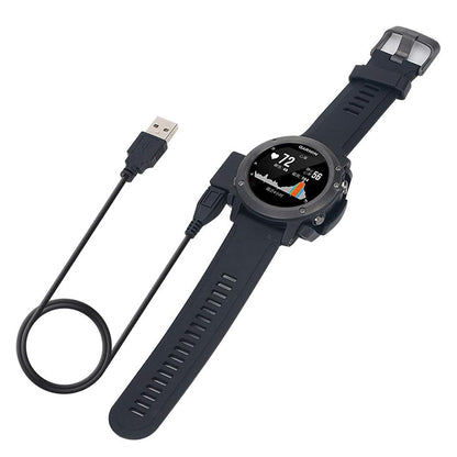 Kabl za punjenje Techsuit TGC5 za Garmin Fenix 3 Sapphire / 3 HR / 3, USB-A, Crni