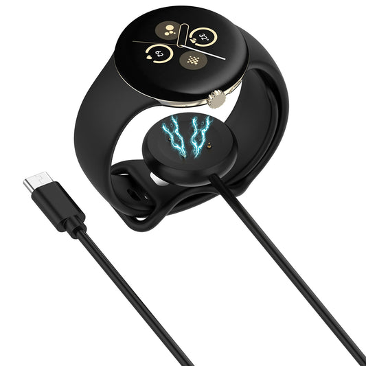 Kabl za punjenje Techsuit THC5 za Google Pixel Watch 3 45mm / Watch 3 41mm, USB-C, Crni