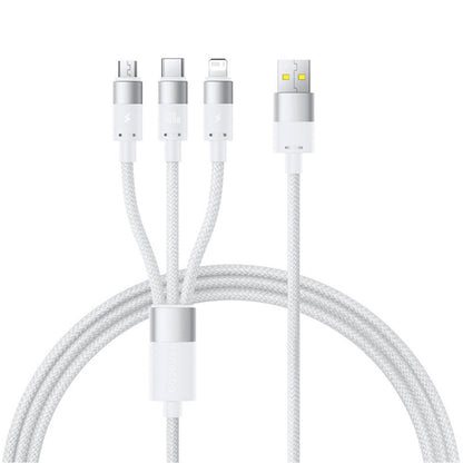Kabl za punjenje USB-A - Lightning / microUSB / USB-C Baseus StarSpeed, 100W, 1.5m, Beli P10319900211-00