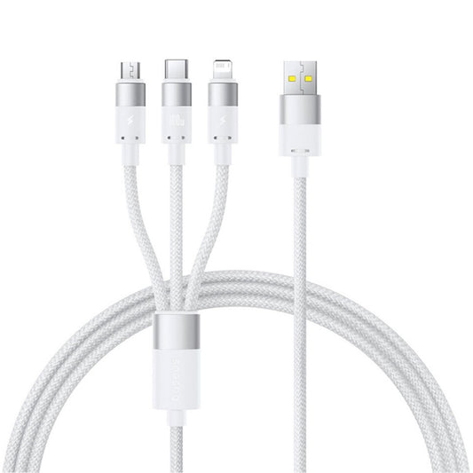 Kabl za punjenje USB-A - Lightning / microUSB / USB-C Baseus StarSpeed, 100W, 1.5m, Beli P10319900211-00