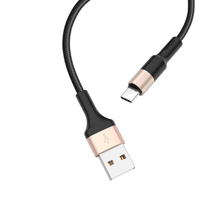 Kabl za Podatke i Punjenje USB-A - USB-C HOCO X26 Xpress, 18W, 1m, Zlatni