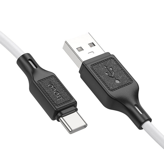 Kabl za prenos podataka i punjenje USB-A - USB-C HOCO X90, 60W, 1m, Bela