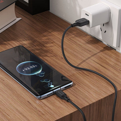 Kabl za prenos podataka i punjenje USB-A - USB-C HOCO X90, 60W, 1m, Crni