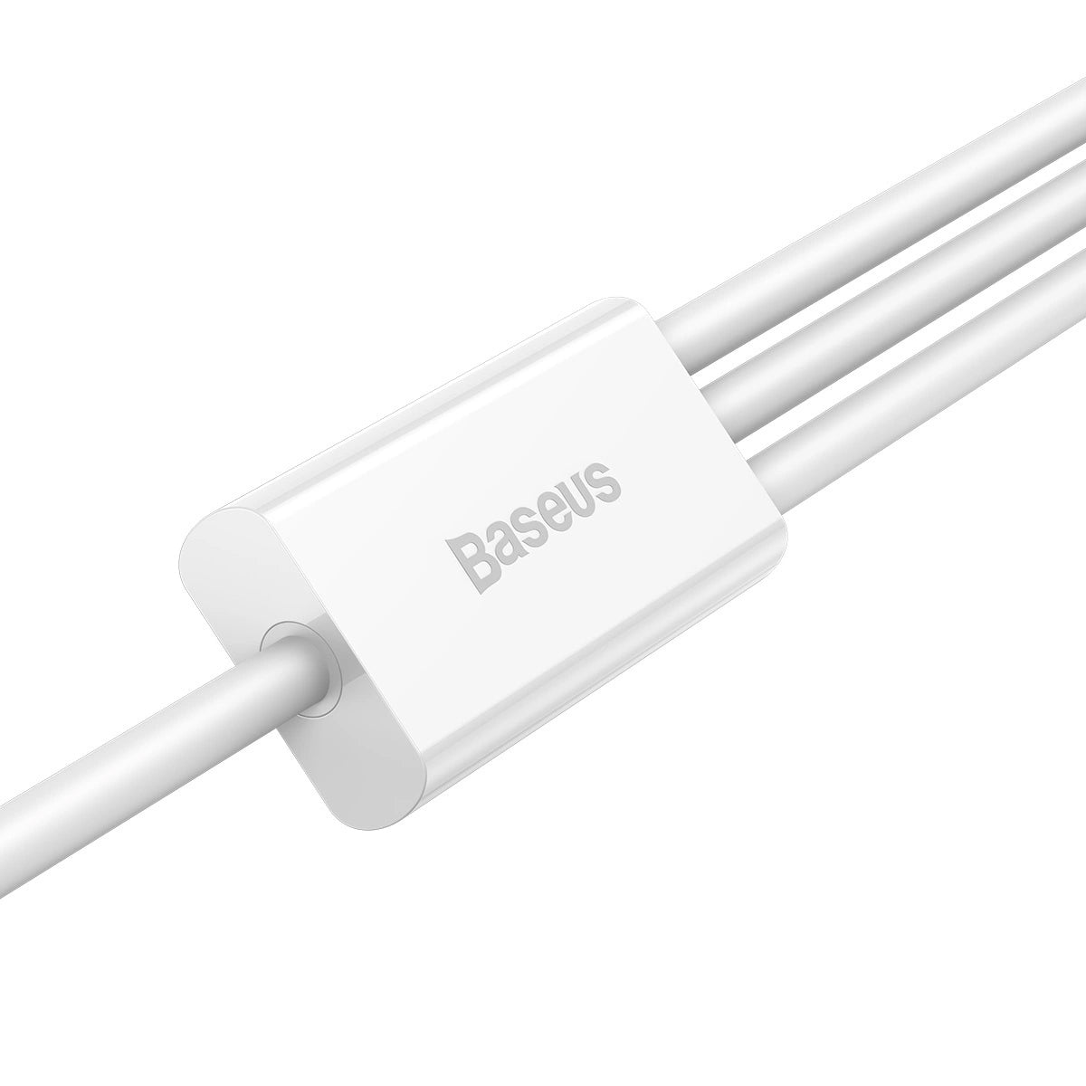 Charging Cable USB-A - Lightning / microUSB / USB-C Baseus Superior 3in1 Series, 20W, 0.5m, White 