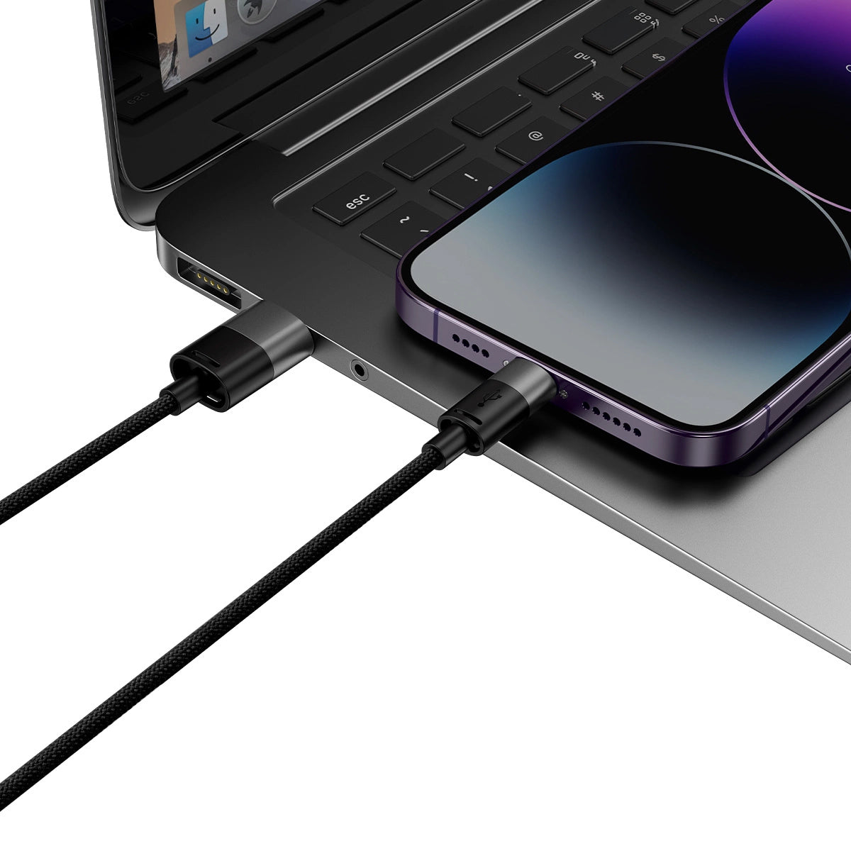 Charging Cable USB-A - Lightning / microUSB / USB-C Baseus StarSpeed 3in1, 18W, 1.2m, Black CAXS000001 CAXS000001 