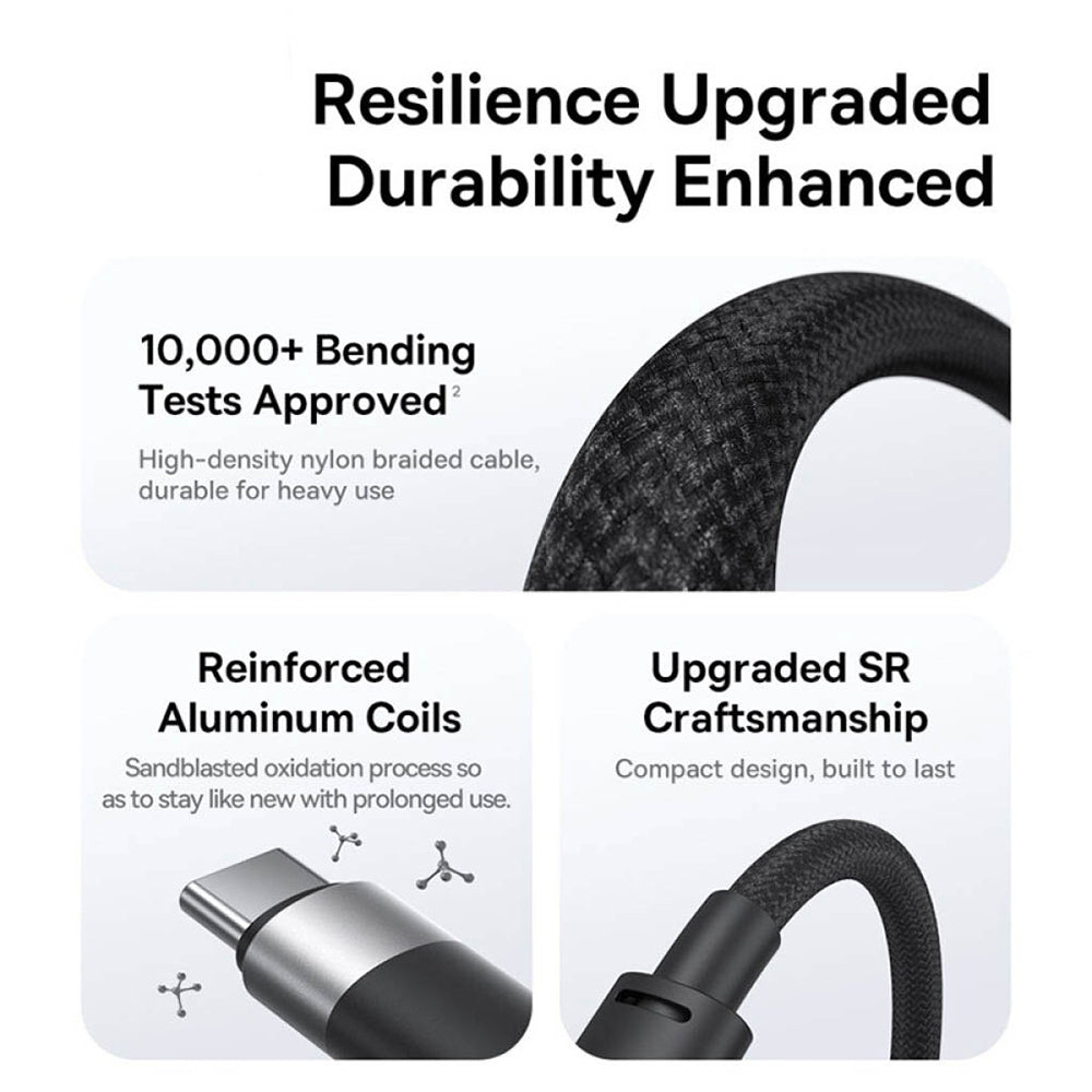 Kabl za punjenje USB-A - Lightning / microUSB / USB-C Baseus StarSpeed 3in1, 20W, 0.6m, Crni P10319900111-00