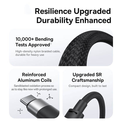 Kabl za punjenje USB-A - Lightning / microUSB / USB-C Baseus StarSpeed, 100W, 1.5m, Beli P10319900211-00
