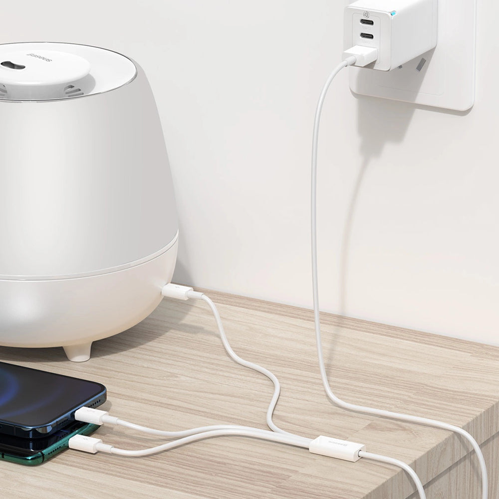 Kabl za punjenje USB-A - Lightning / microUSB / USB-C Baseus Superior 3in1 Series, 20W, 1m, Beli P10320105221-00