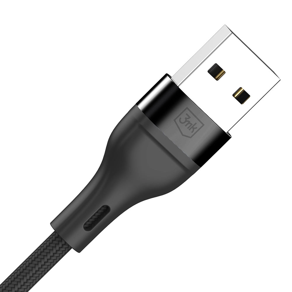 Kabl za punjenje USB-A - Lightning / microUSB / USB-C 3MK Hyper N, 18W, 1.2m, Crni