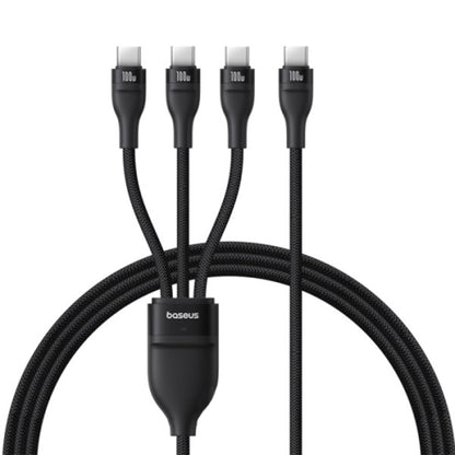 Kabl za punjenje USB-C - 3 x USB-C Baseus Flash Series III 3in1, 100W, 1.5m, Crni P10377503111-00