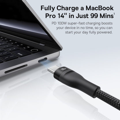 Kabl za punjenje USB-C - 3 x USB-C Baseus Flash Series III 3in1, 100W, 1.5m, Crni P10377503111-00