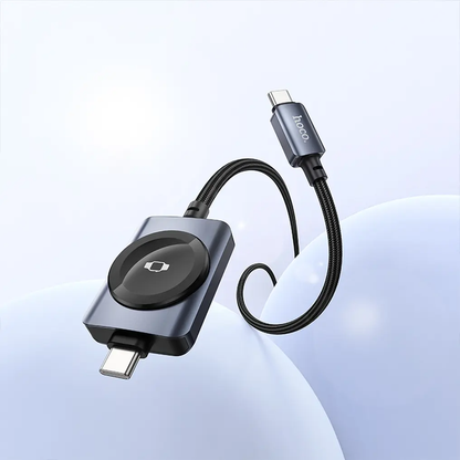 Kabl za punjenje USB-C - USB-C HOCO CW66 2u1, 100W, 1.2m, Crni