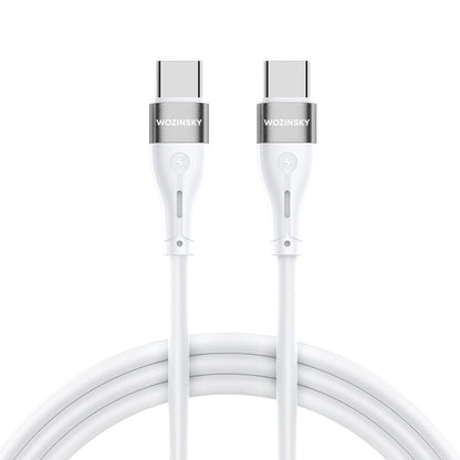 Kabel za punjenje USB-C - USB-C WZK WSTCC2, 65W, 2m, Bijeli