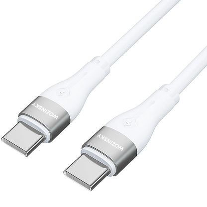 Kabel za punjenje USB-C - USB-C WZK WSTCC2, 65W, 2m, Bijeli