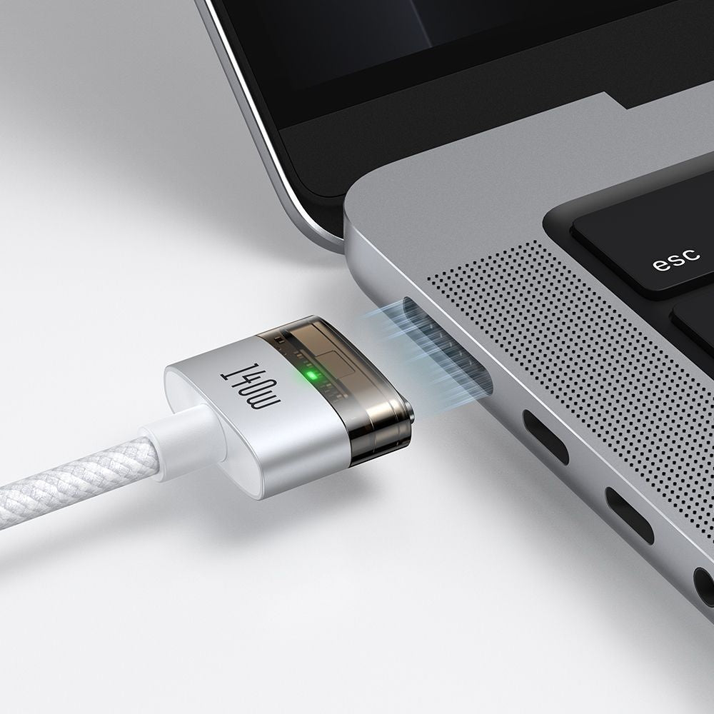 Kabl za punjenje McDodo CA-2071, USB-C - MagSafe 3, 140W, 2m, Beli