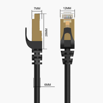 Mrežni kabl Orico PUG-C7, UTP, Cat7, 10m, Crni