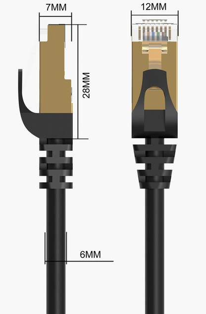 Mrežni kabl Orico PUG-C7, UTP, Cat7, 3m, Crni