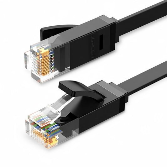 Kabl za mrežu UGREEN NW102 Flat, UTP, Cat6, 1m, Crni