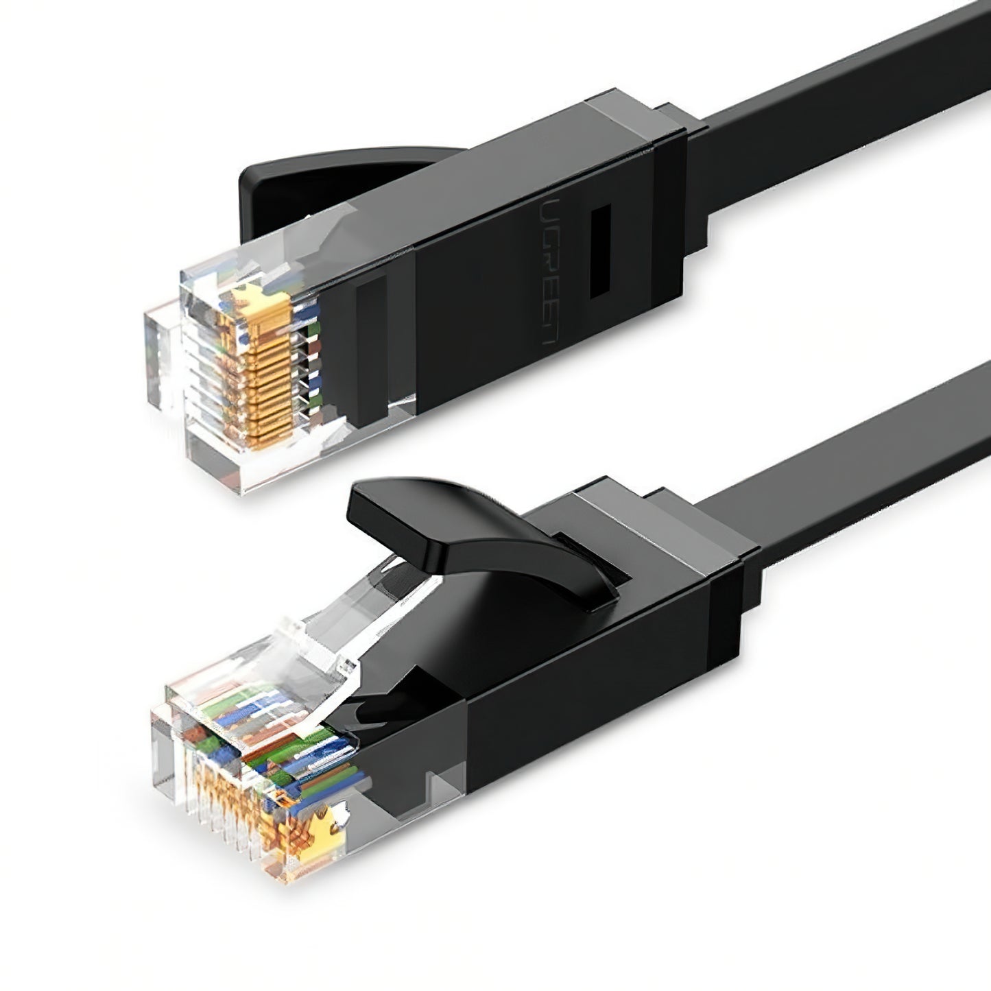 Mrežni kabl UGREEN NW102 Flat, UTP, Cat6, 10m, Crni