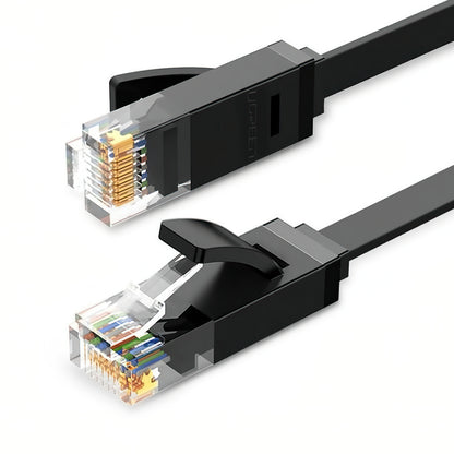 Mrežni kabl UGREEN NW102 Flat, UTP, Cat6, 10m, Crni