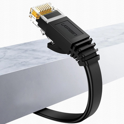 Mrežni kabl UGREEN NW102 Flat, UTP, Cat6, 0.5m, Crni