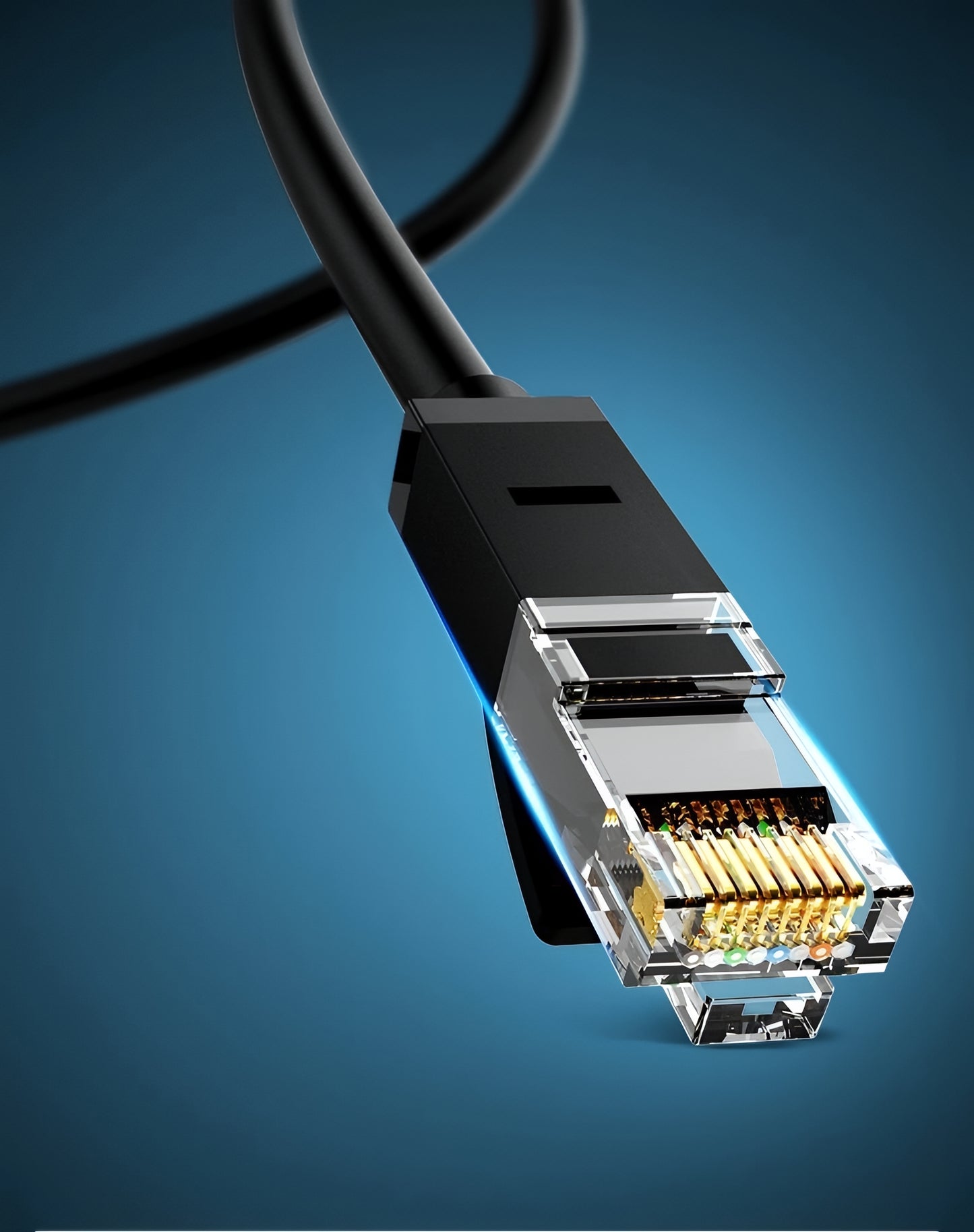 Mrežni kabl UGREEN NW102, UTP, Cat6, 15m, Crni
