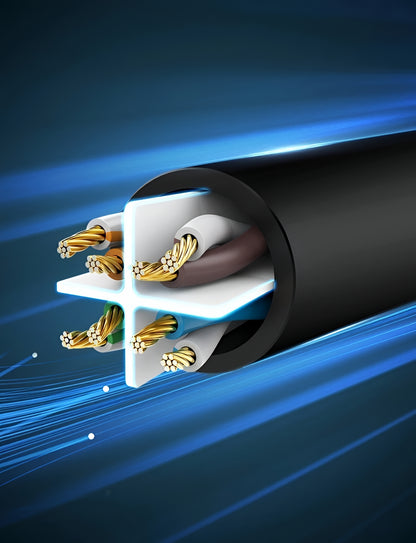 Mrežni kabl UGREEN NW102, UTP, Cat6, 15m, Crni
