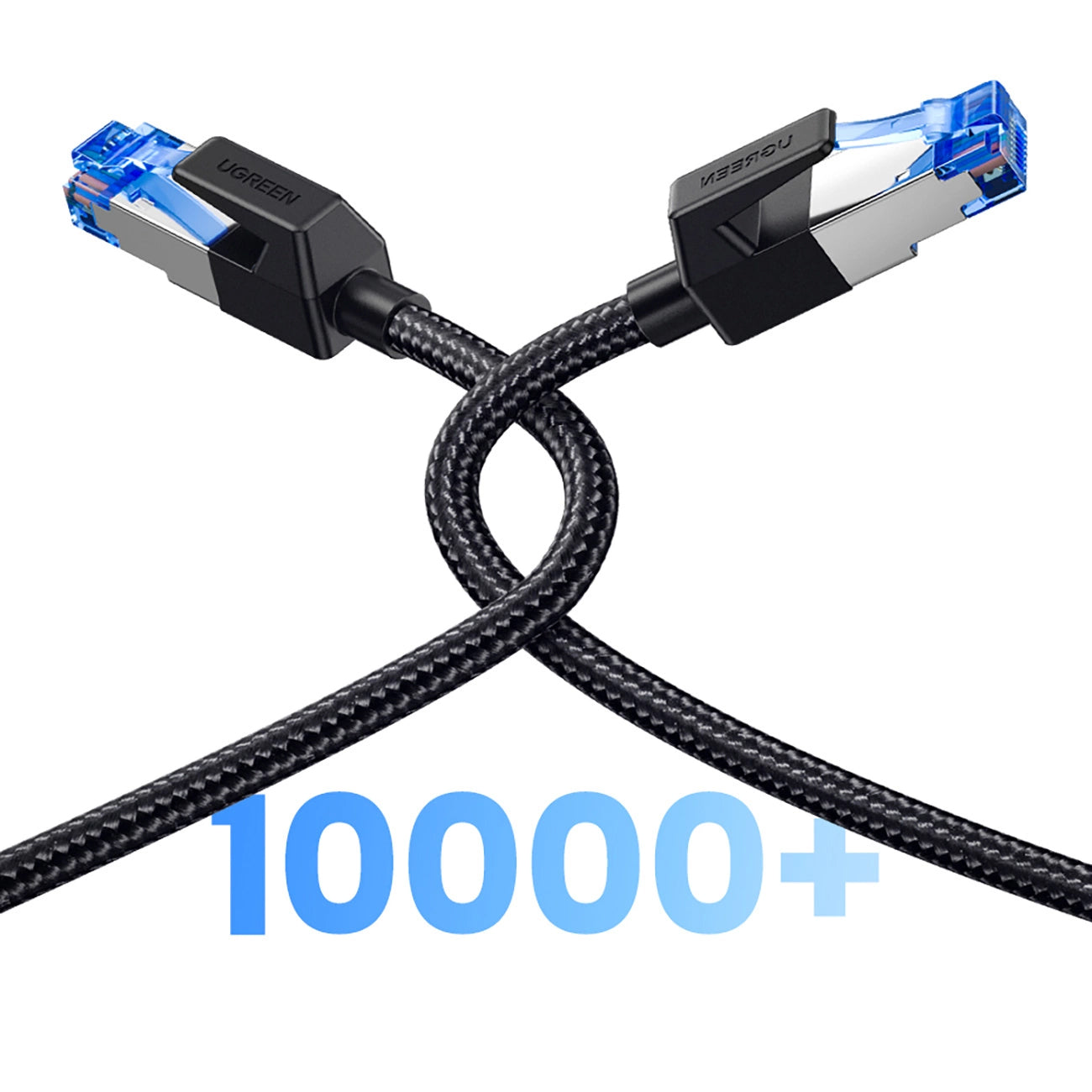 Network Cable UGREEN NW153, UTP, Cat8, 1.5m, Black 