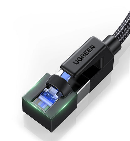 Network Cable UGREEN NW153, UTP, Cat8, 1.5m, Black 