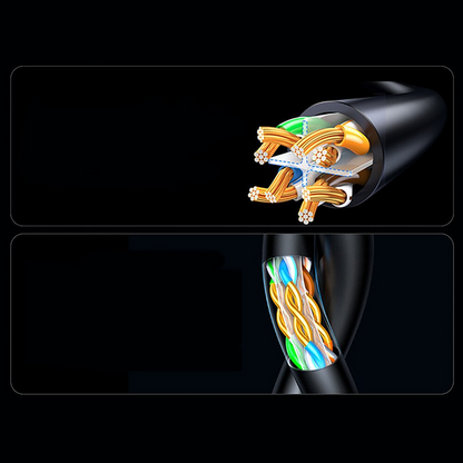 Mrežni kabl UGREEN NW316, UTP, Cat6, 8m, Crni