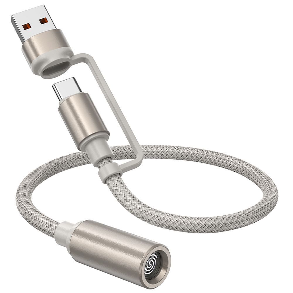 Upaljač HOCO UA38B, USB-C / USB-A, 0.3m, Zlatni
