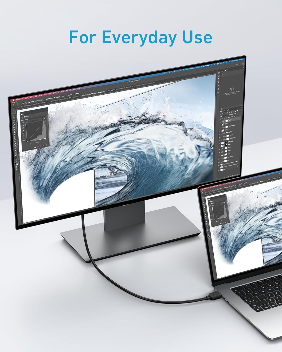 Video kabl Anker, HDMI - HDMI, 8K, 1.8m, Crni A8742011