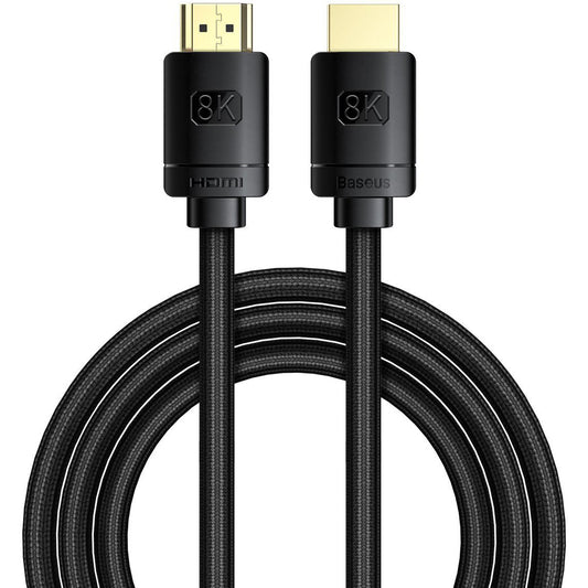 Video kabl Baseus visoke definicije, HDMI - HDMI, 8K, 2m, Crni CAKGQ-K01