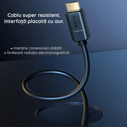 Video kabl Baseus High Definition, HDMI - HDMI, 4K, 5m, Crni CAKGQ-D01