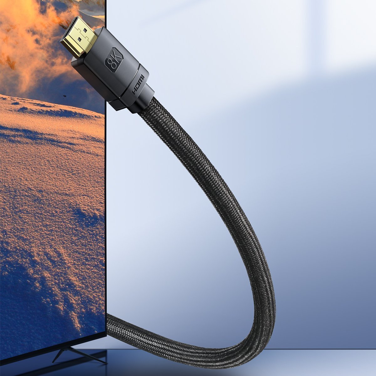Video kabl Baseus visoke definicije, HDMI - HDMI, 8K, 2m, Crni CAKGQ-K01