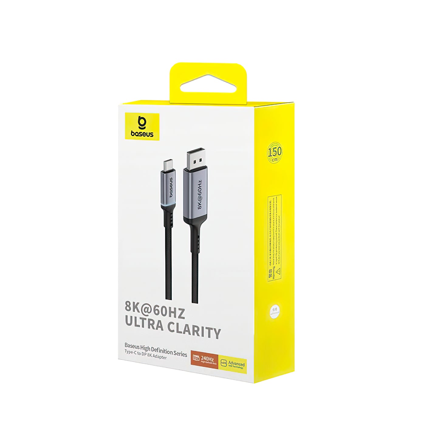 Audio and Video Cable USB-C - DisplayPort USB-C Baseus Ultra Clarity, 8K, 1.5m, Black B006337070D111-00 