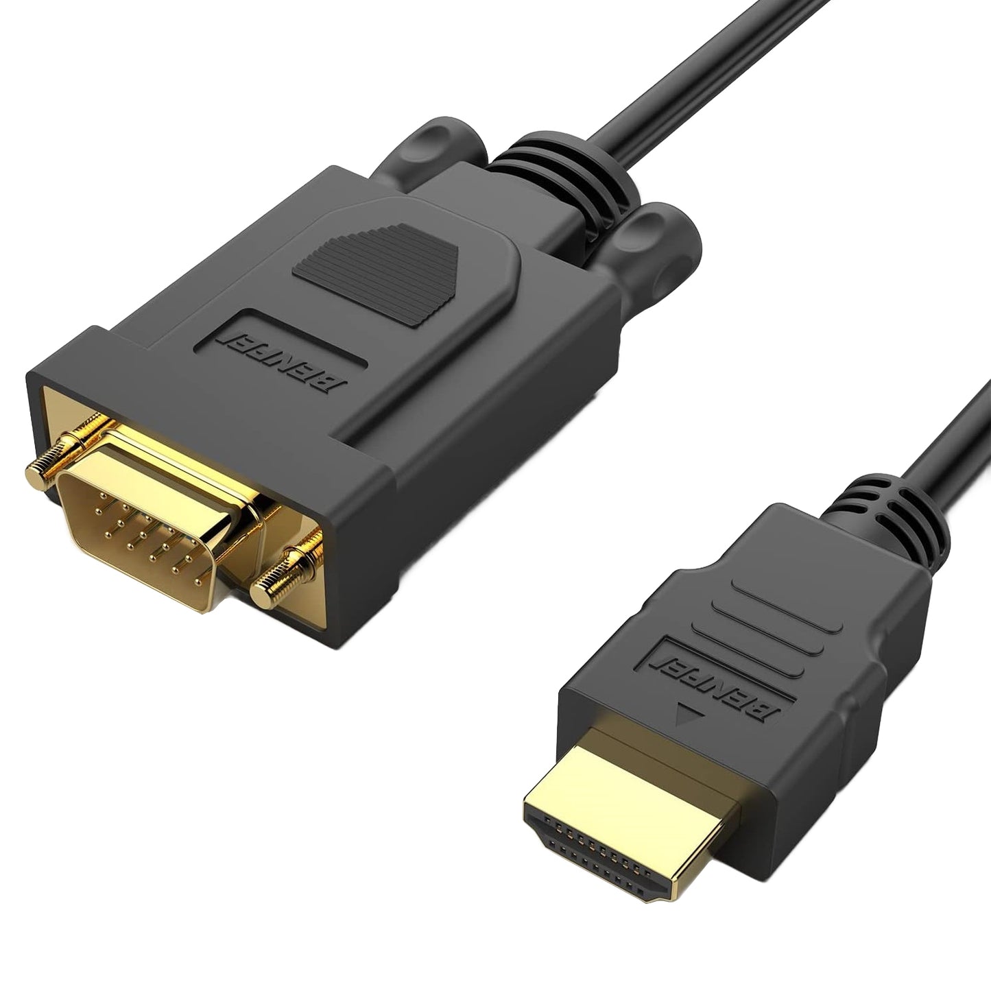 Video kabl Benfei, HDMI - VGA, 1080P, 0.9m, Crni
